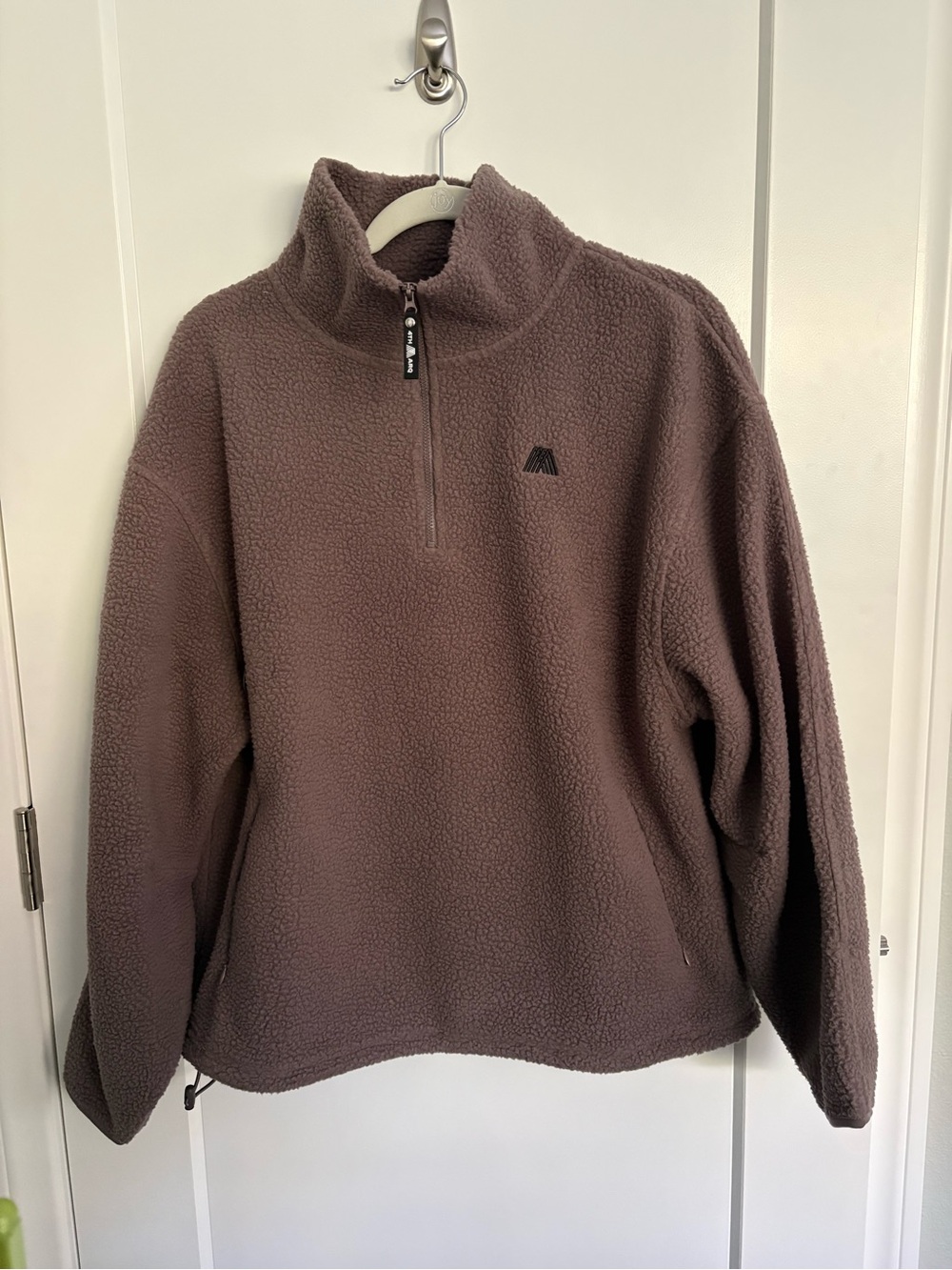 4th ARQ Alix Half-Zip Fleece Muted Mauve Taupe NWT